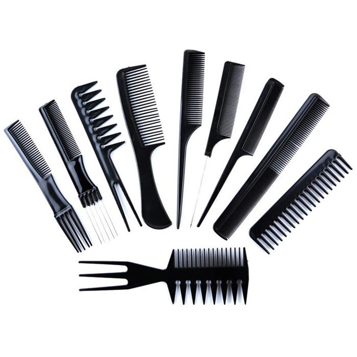 10PCS Professional Haarbürste Kamm Set