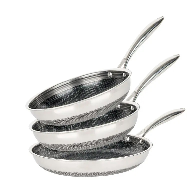 3pcs Wrongkochgeschirrset Kochscheiben Pfanne