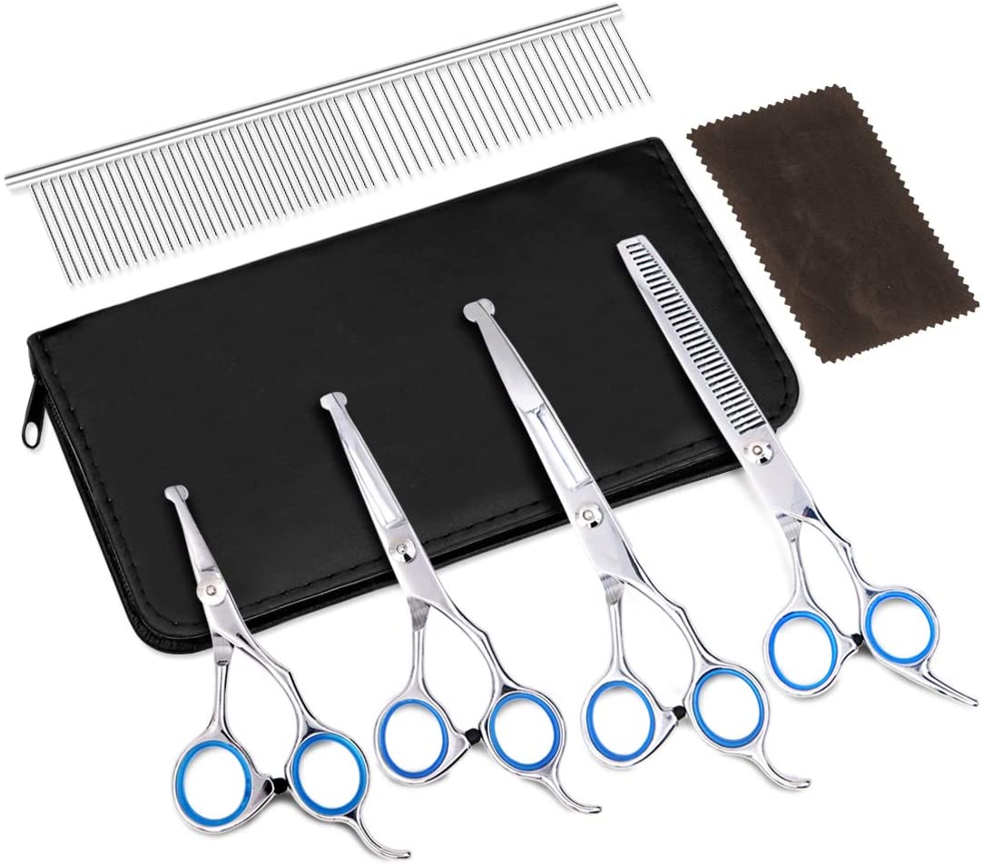 5PCS Edelstahl Pet Dog Grooming Scissors Set