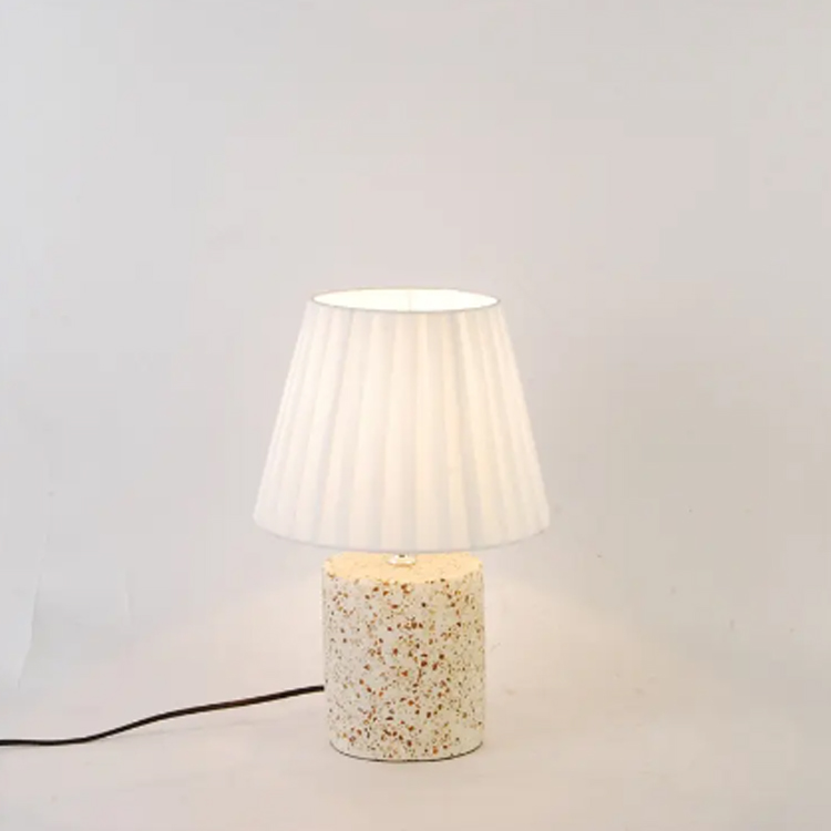 BedSide Moderne Dekoration Schreibtischlampe mit weißem Terrazzo-Sockel