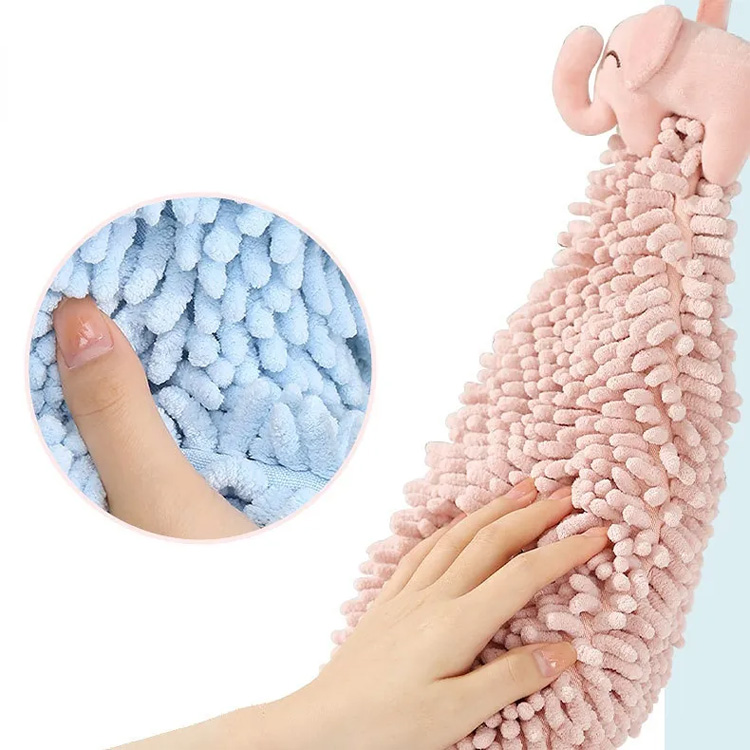 Cartoon Badezimmer Küche Lappen Chenille Fluffy Handtuch