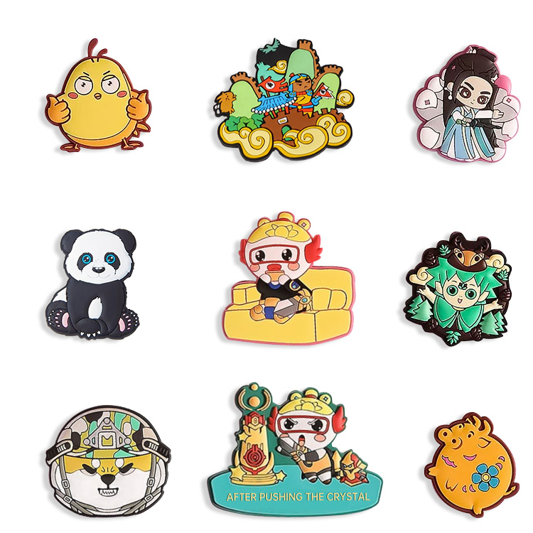 Dekoration mit individuellem Logo als Option für PVC-Kühlschrankmagnete erhältlich