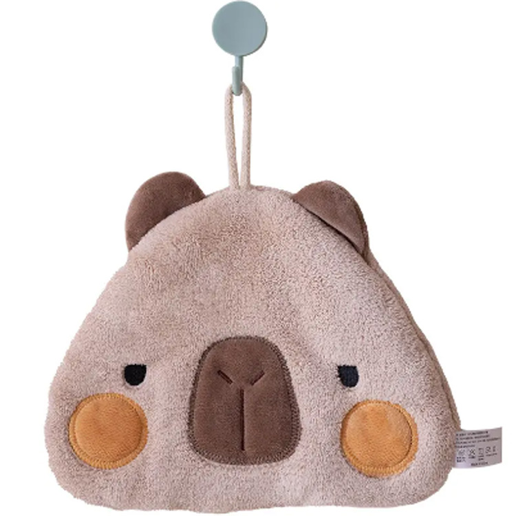 Delphinkoralle Fleece absorbierende Cartoon hängen Handtuch