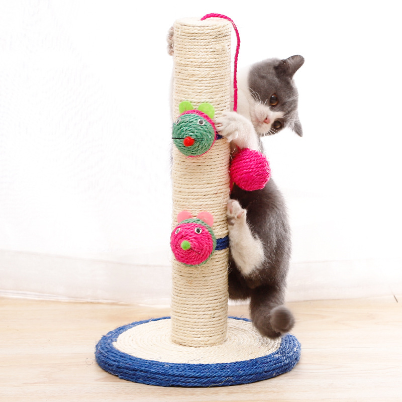 Langlebige Katze Post Interactive Toys Sisal Scratch Pole