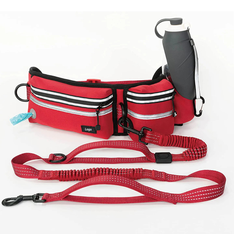 Hands Free Walking Belt Hundeleine mit Gürteltasche