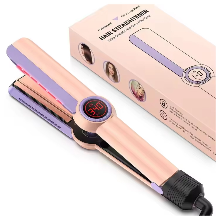 Hochleistungs-Haarglätter, breite Platten, flaches Eisen