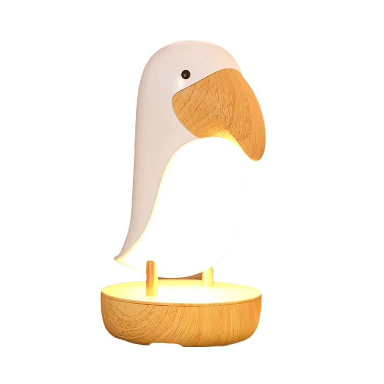 Home Decor Touch Dimming kabellose Nachttischlampe mit Vogelmotiv