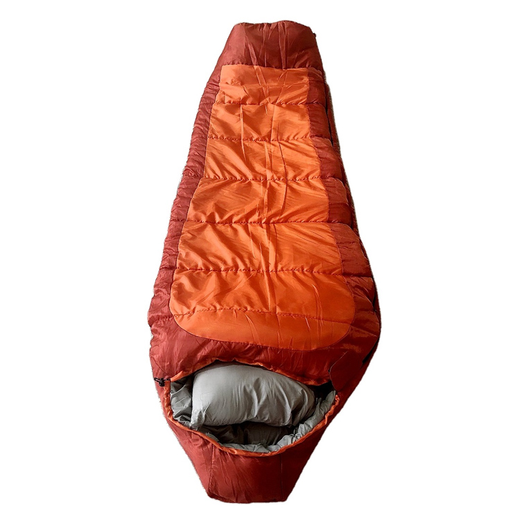Heißer Verkauf Erwachsener Mumienschlafsack mit Kissen zum Wandern