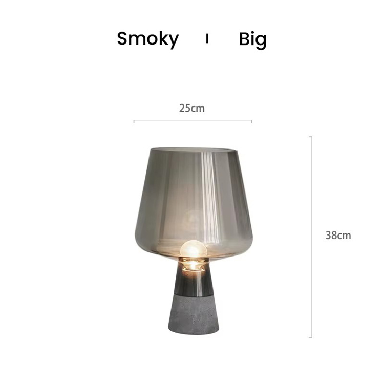 Die heiß verkaufte industrielle Smoky Mushroom Tischlampe aus Zement