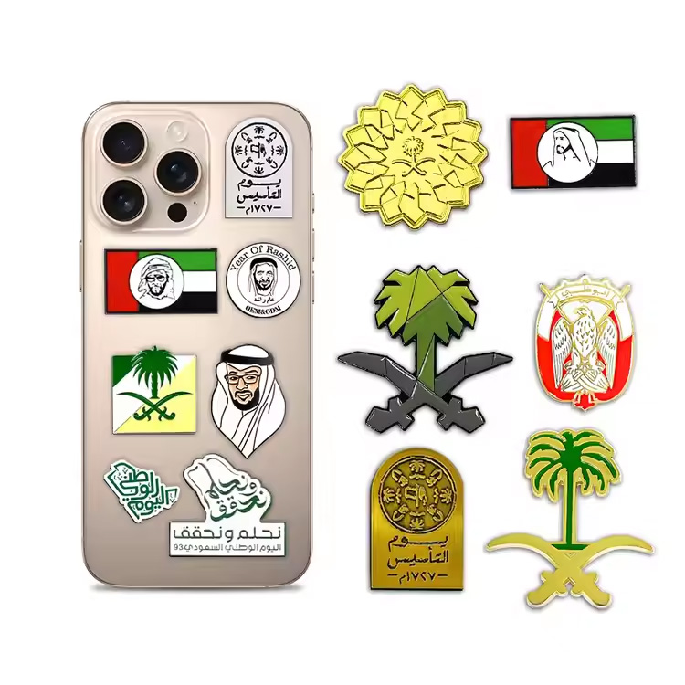 Mexiko Metall Custom Revers Lappels Emaille Saudi Metall Aufkleber Pin