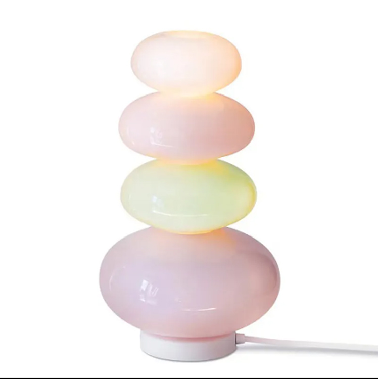 Moderne, modische, schillernde, farbenfrohe Macaron-Schreibtischlampe von Candy