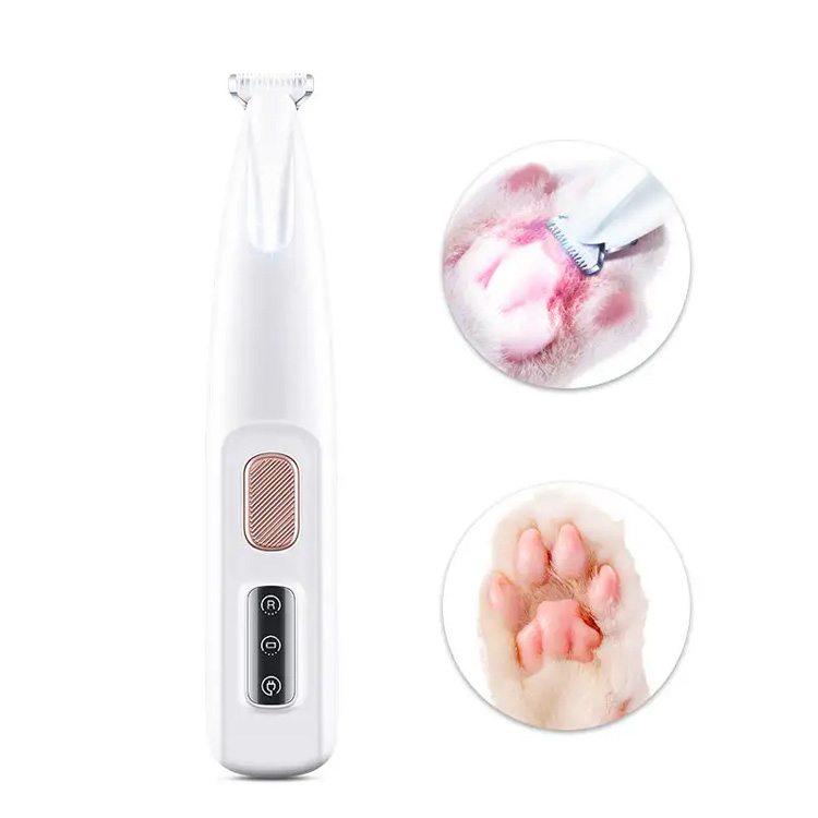 Neue wasserdichte Haustier LED HUNT Hundepfoten Haare Hair Clipper