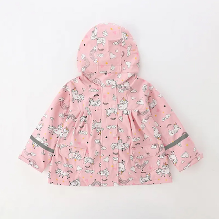 Poncho -Stil verdickter Windbrecher männlicher weiblicher Kinder Regenmantel