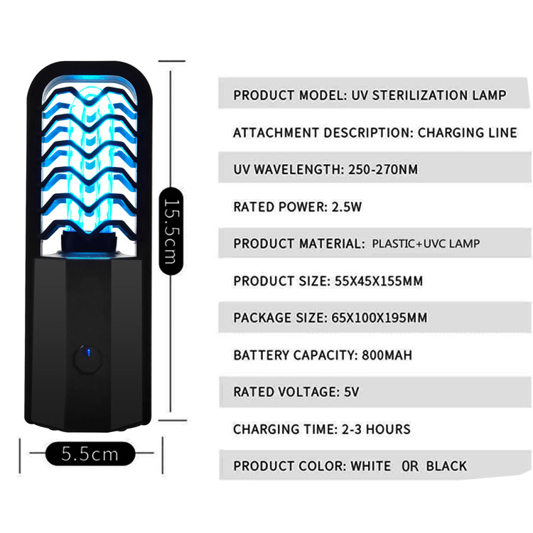 Tragbarer UV-Lampen-Desinfektionssterilisator