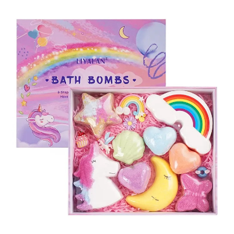 Private Label Luxus Veganer Regenbogenwolke Bio -Badebombe