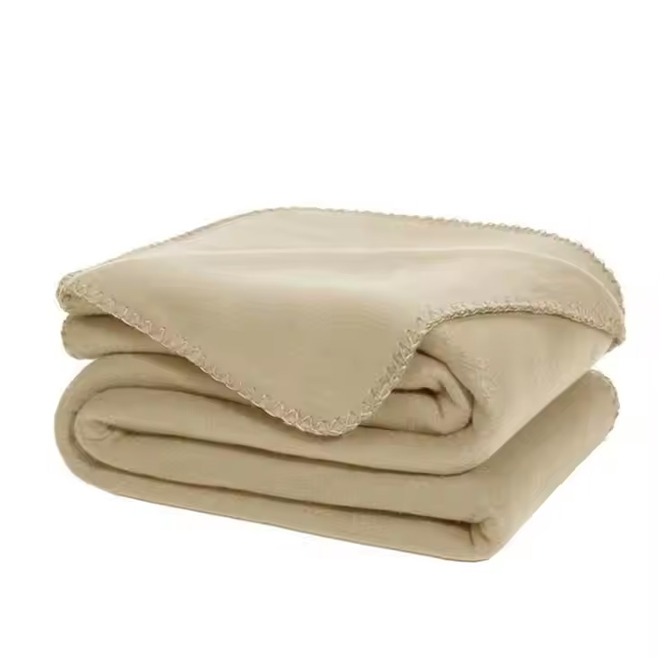 Promotion Feste Farbkante weiche Bettwäsche Fleece Wurfdecke