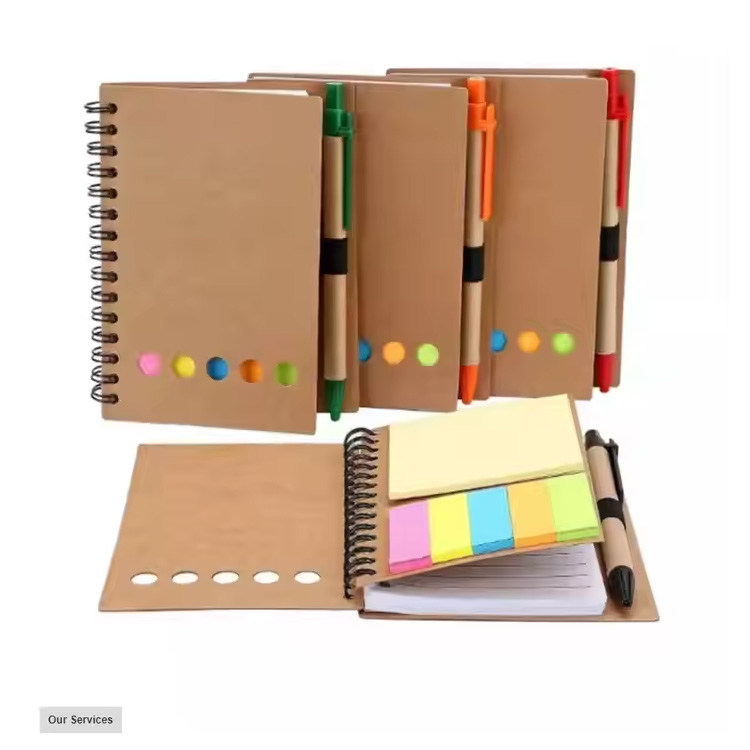Werbespezifisches Design Spiral Notebook mit Stift