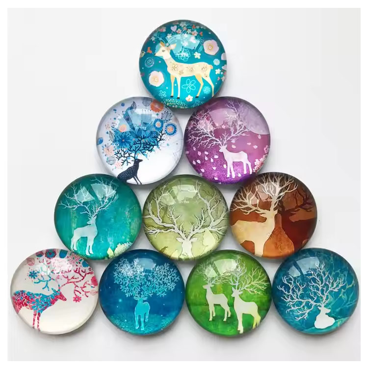 Gummi-Aufkleber, Motiv: Fee, Hirsch, Kunst, Werbegeschenk, Kühlschrankmagnet