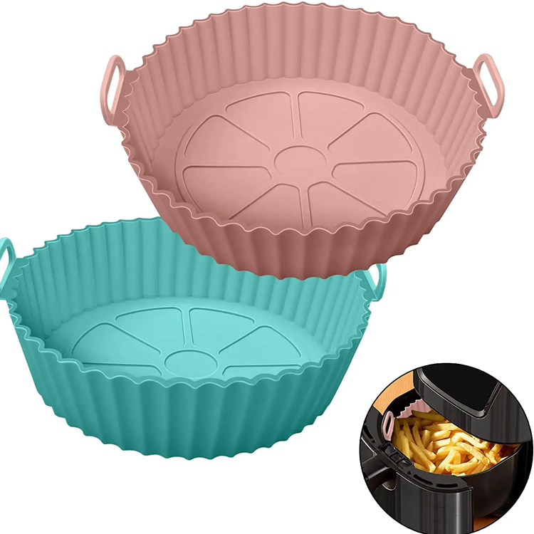 Silikon -Topf -Roundschale Silikon Liner Luftbraten -Accessoires