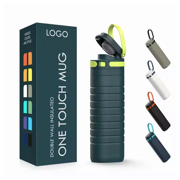 Touch Lid 500 ml Vakuumisolierter Reisebecher aus Edelstahl