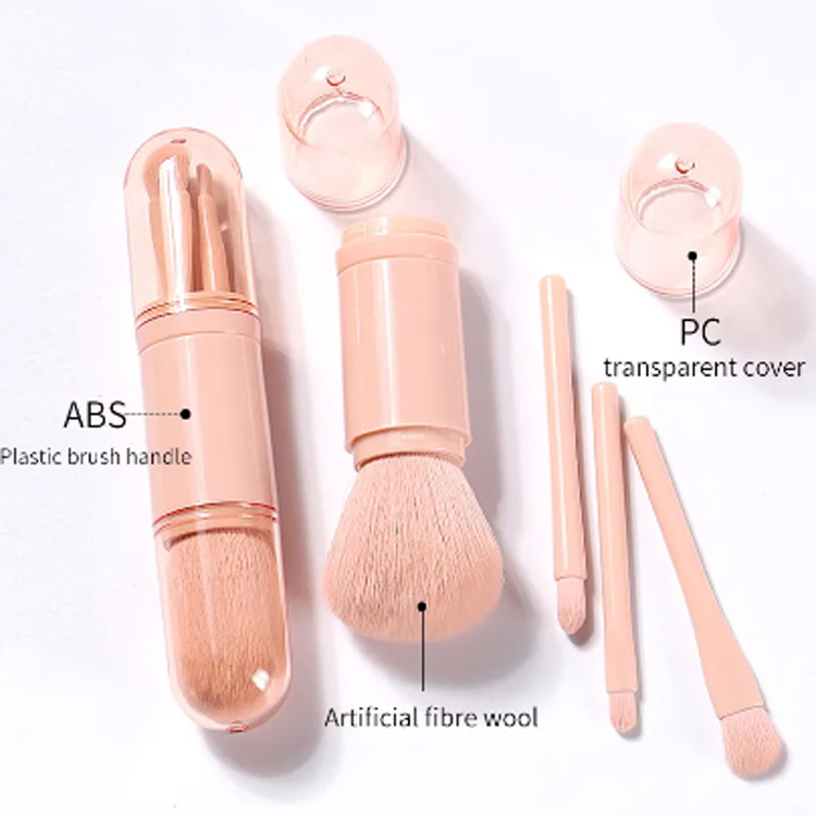 Reise -Make -up -Bürstenset Veganer hochwertiges Make -up -Pinsel -Set