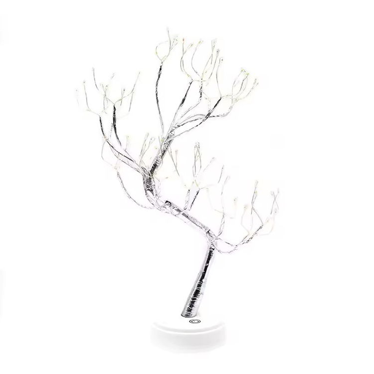 USB-Batterie-LED-Draht-Perlen-dekorative Baum-Tischlampe für den Innenbereich